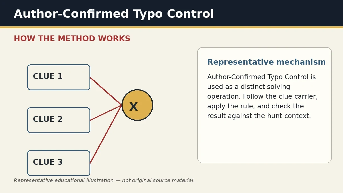 Representative educational illustration of Author-Confirmed Typo Control