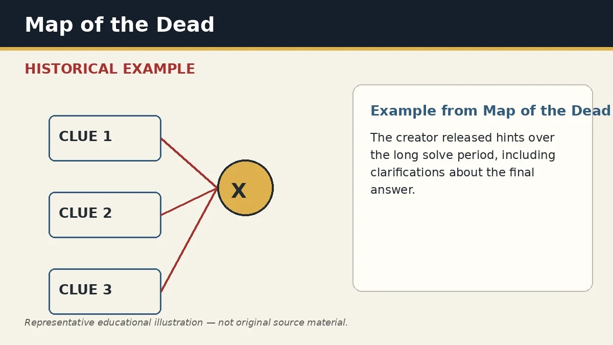 Representative example of Progressive Hinting as used in Map of the Dead
