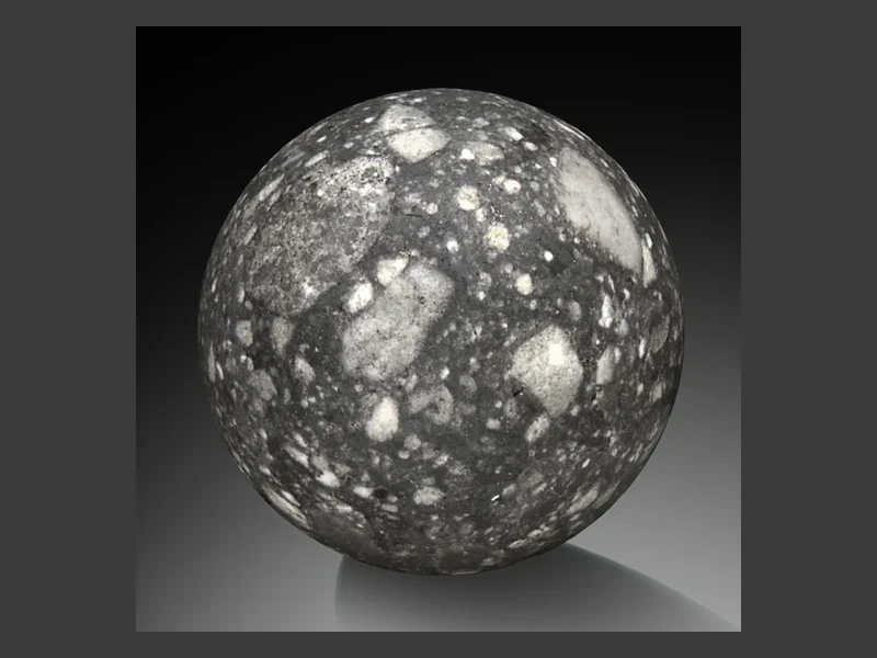 Lunar meteorite NWA 12691 sphere
