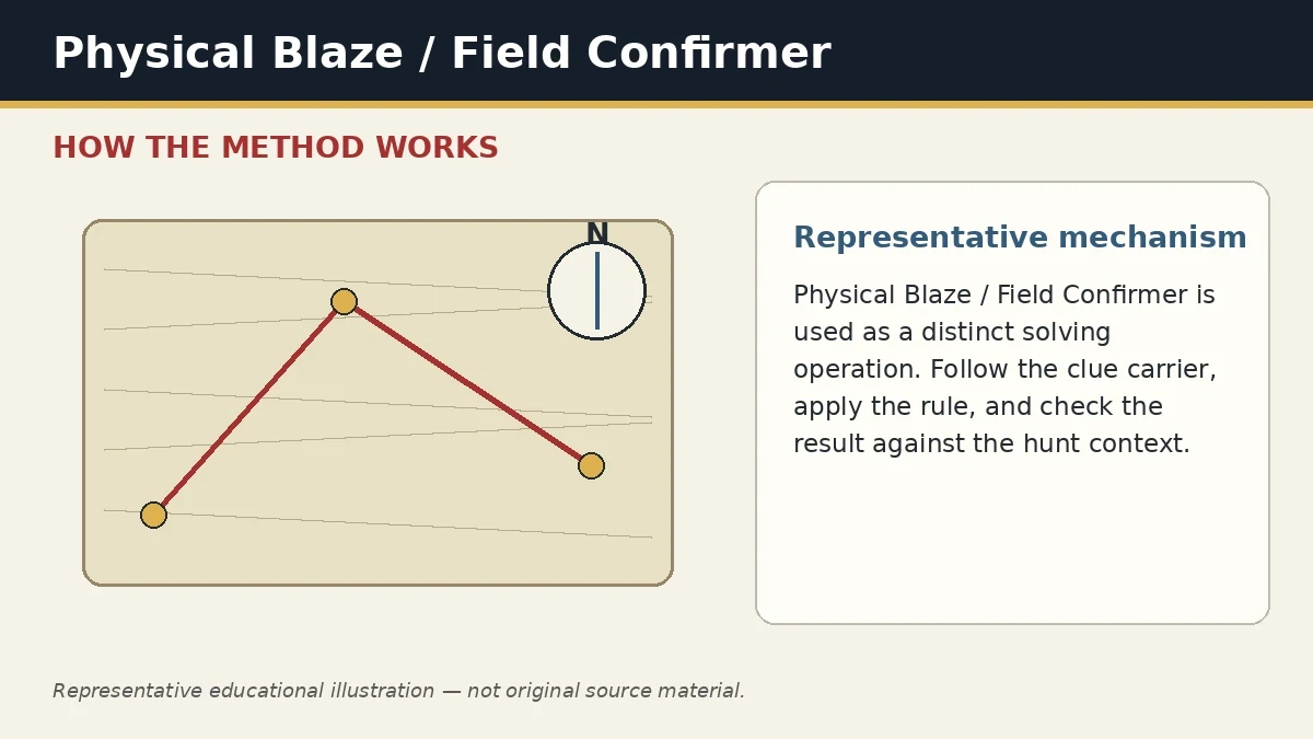 Representative educational illustration of Physical Blaze / Field Confirmer