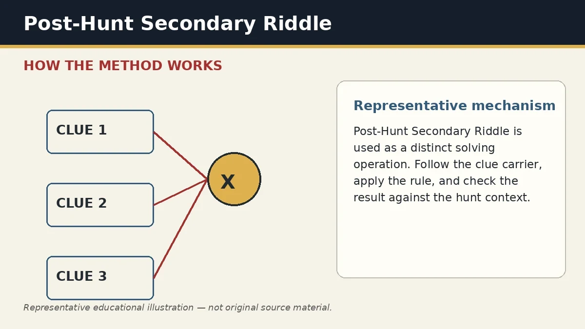 Representative educational illustration of Post-Hunt Secondary Riddle