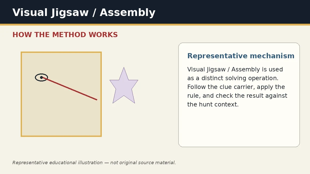Representative educational illustration of Visual Jigsaw / Assembly