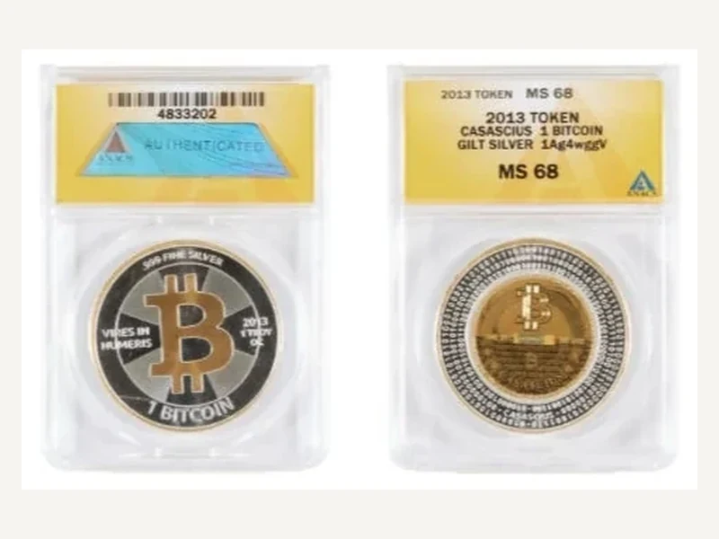 2013 Casascius Gold Rim one Bitcoin