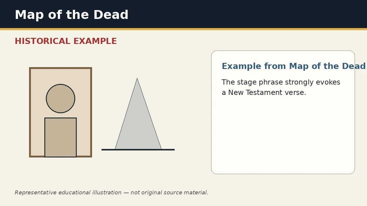 Representative example of Biblical Reference as used in Map of the Dead