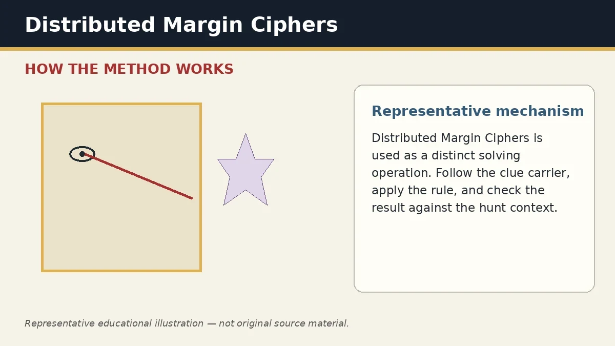 Representative educational illustration of Distributed Margin Ciphers