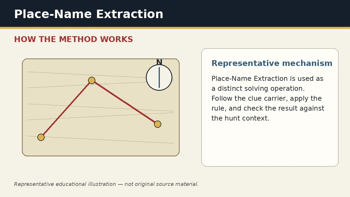 Representative educational illustration of Place-Name Extraction