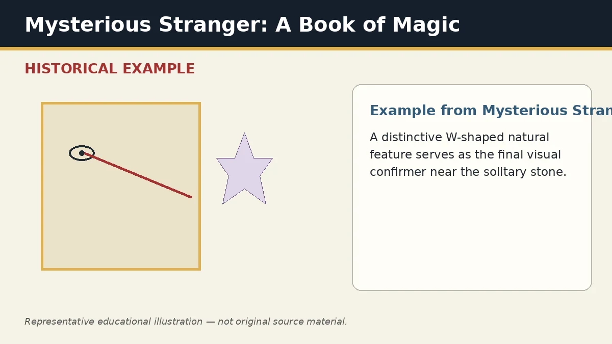 Representative example of Distinctive Natural Confirmer as used in Mysterious Stranger: A Book of Magic
