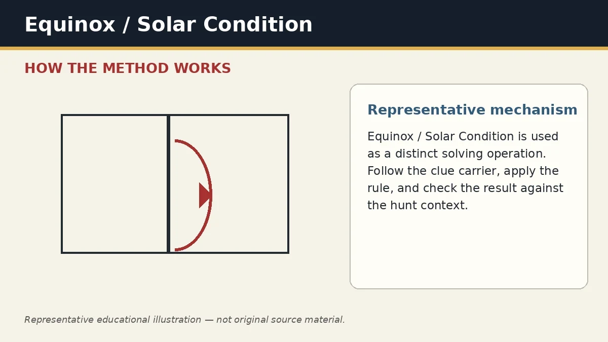 Representative educational illustration of Equinox / Solar Condition