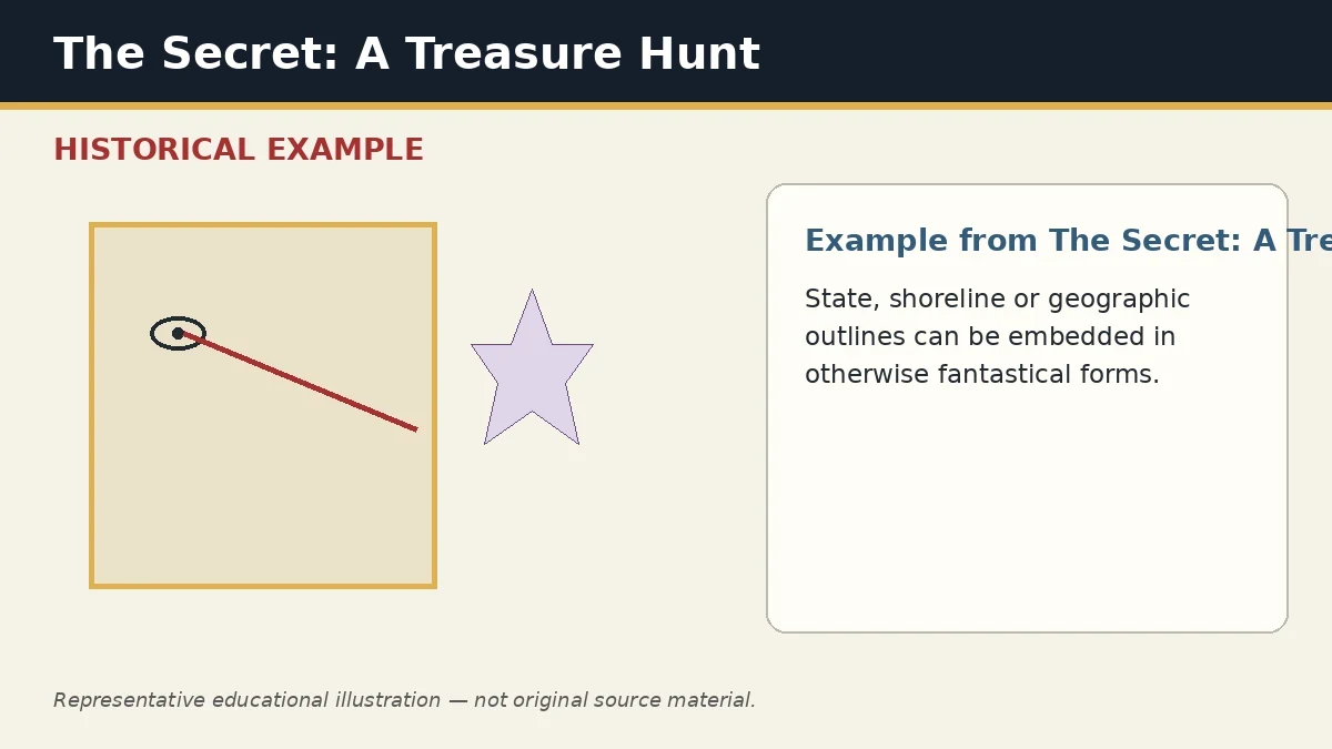 Representative example of Geographic Silhouette as used in The Secret: A Treasure Hunt