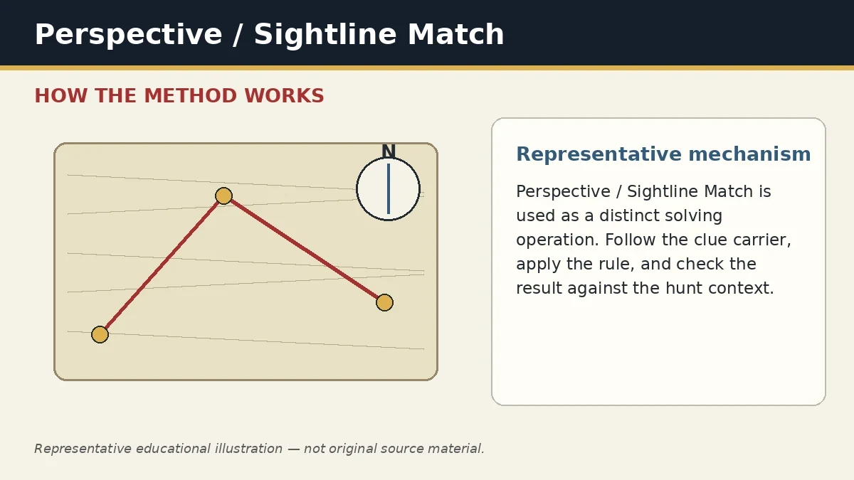 Representative educational illustration of Perspective / Sightline Match