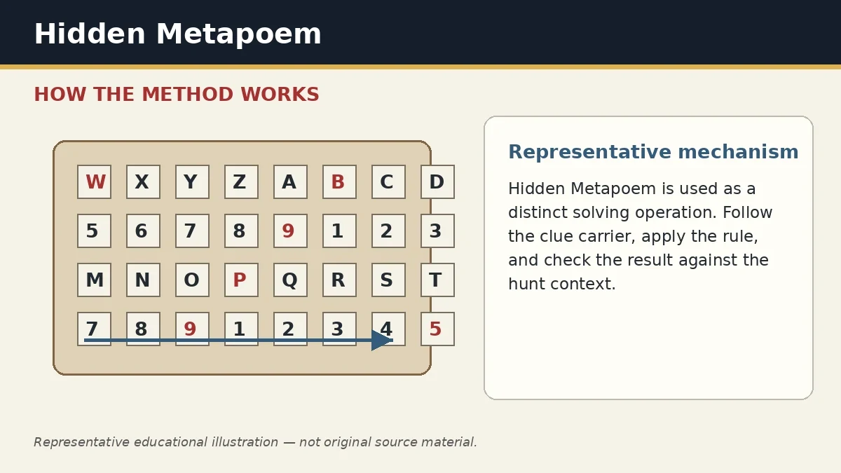 Representative educational illustration of Hidden Metapoem