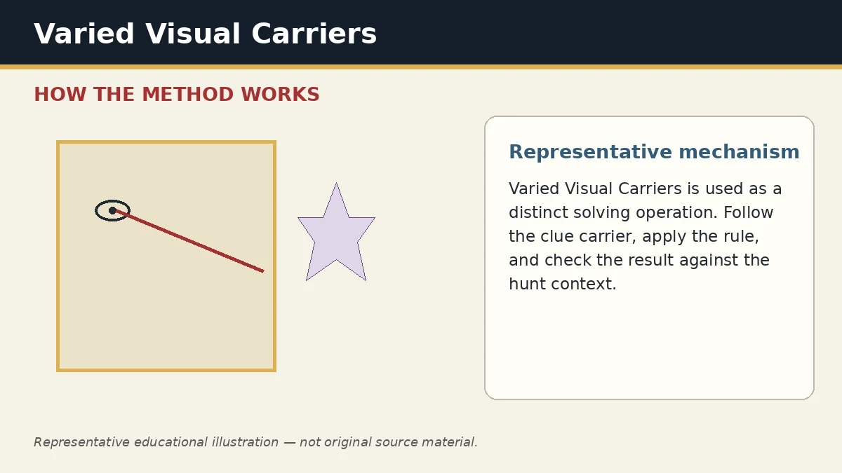 Representative educational illustration of Varied Visual Carriers