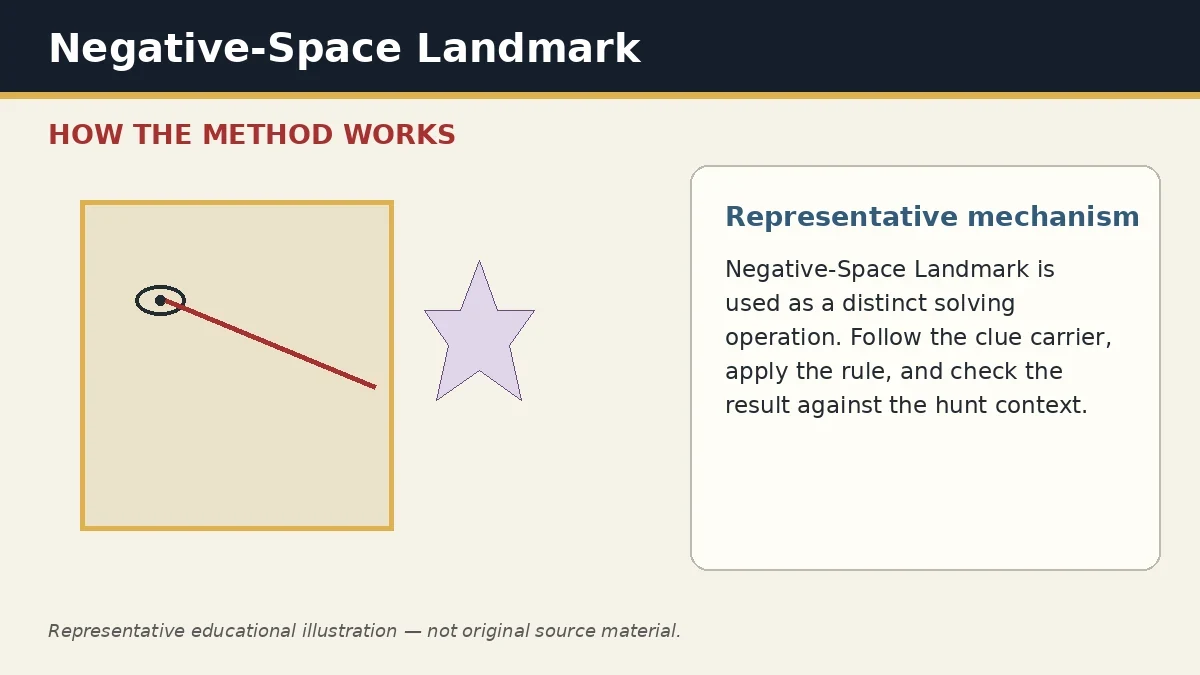 Representative educational illustration of Negative-Space Landmark