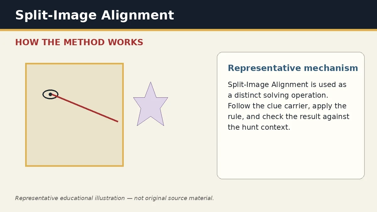 Representative educational illustration of Split-Image Alignment