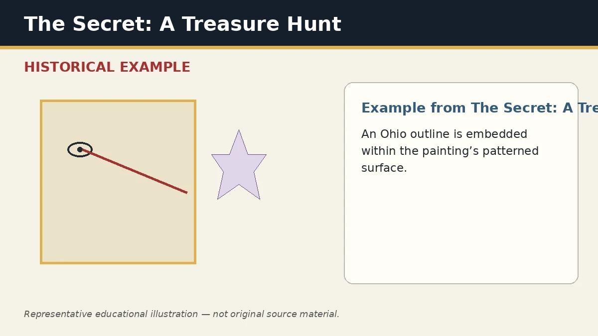 Representative example of State Outline in Texture as used in The Secret: A Treasure Hunt