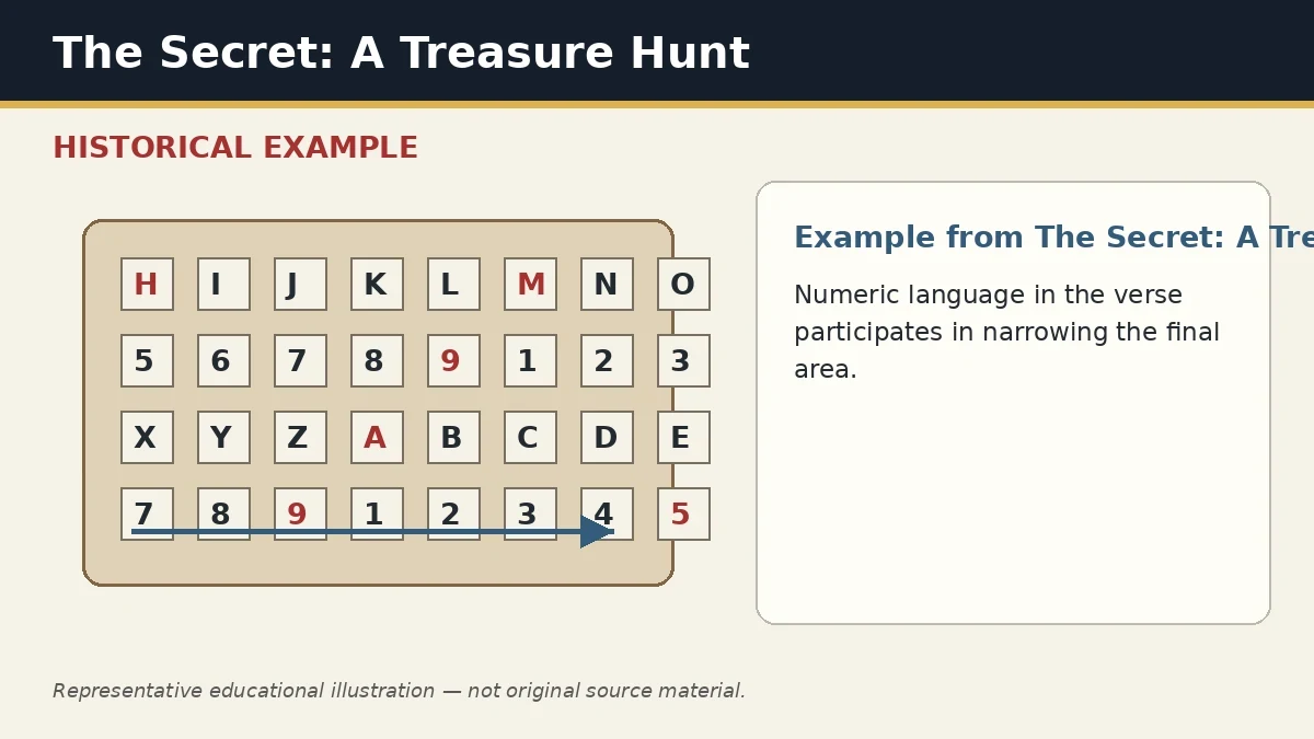 Representative example of Count / Measurement at Site as used in The Secret: A Treasure Hunt