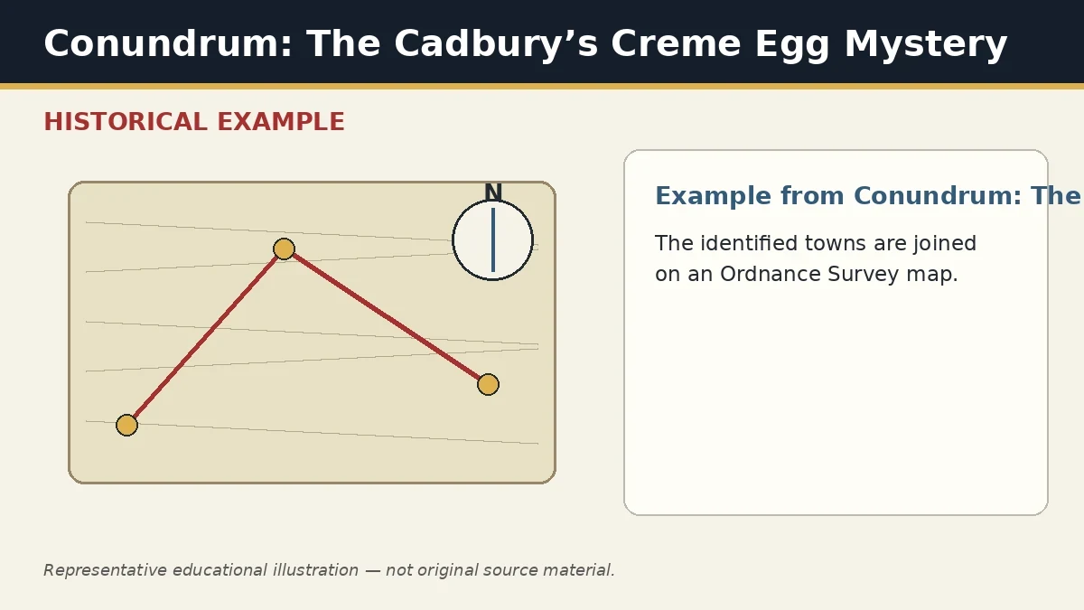 Representative example of Map Polygon / Enclosure as used in Conundrum: The Cadbury’s Creme Egg Mystery
