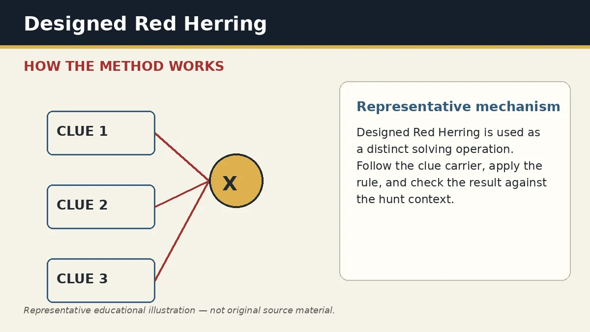 Representative educational illustration of Designed Red Herring