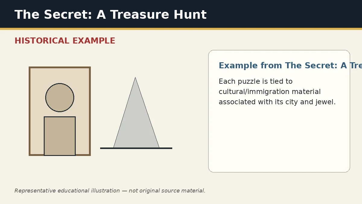 Representative example of Historical / Immigration Layer as used in The Secret: A Treasure Hunt