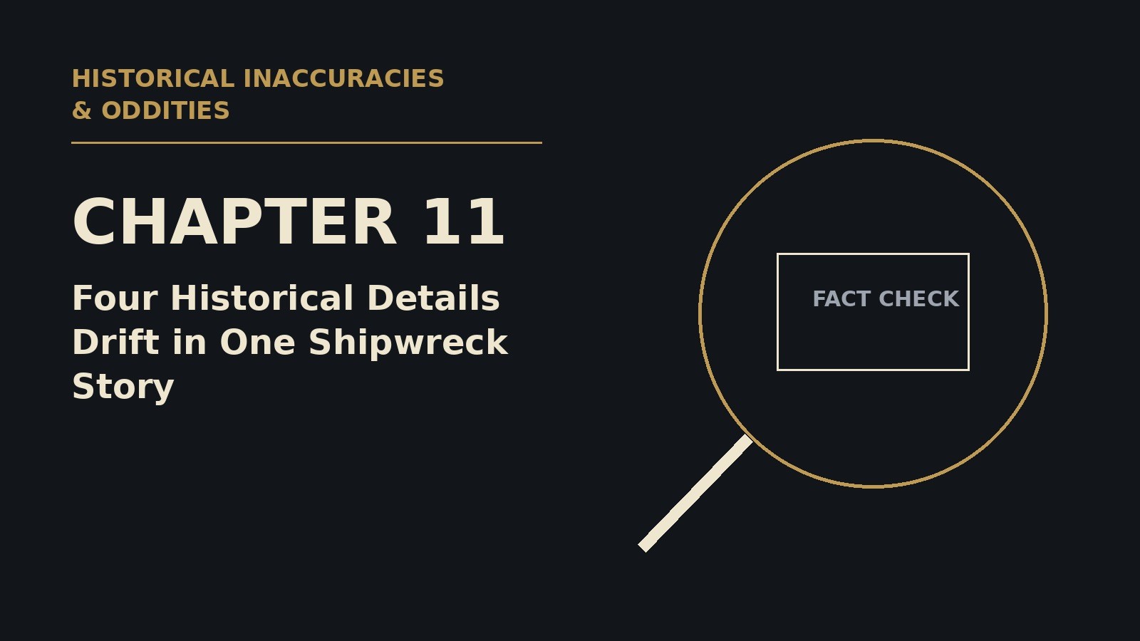 Historical Inaccuracies and Oddities Chapter 11 series cover.