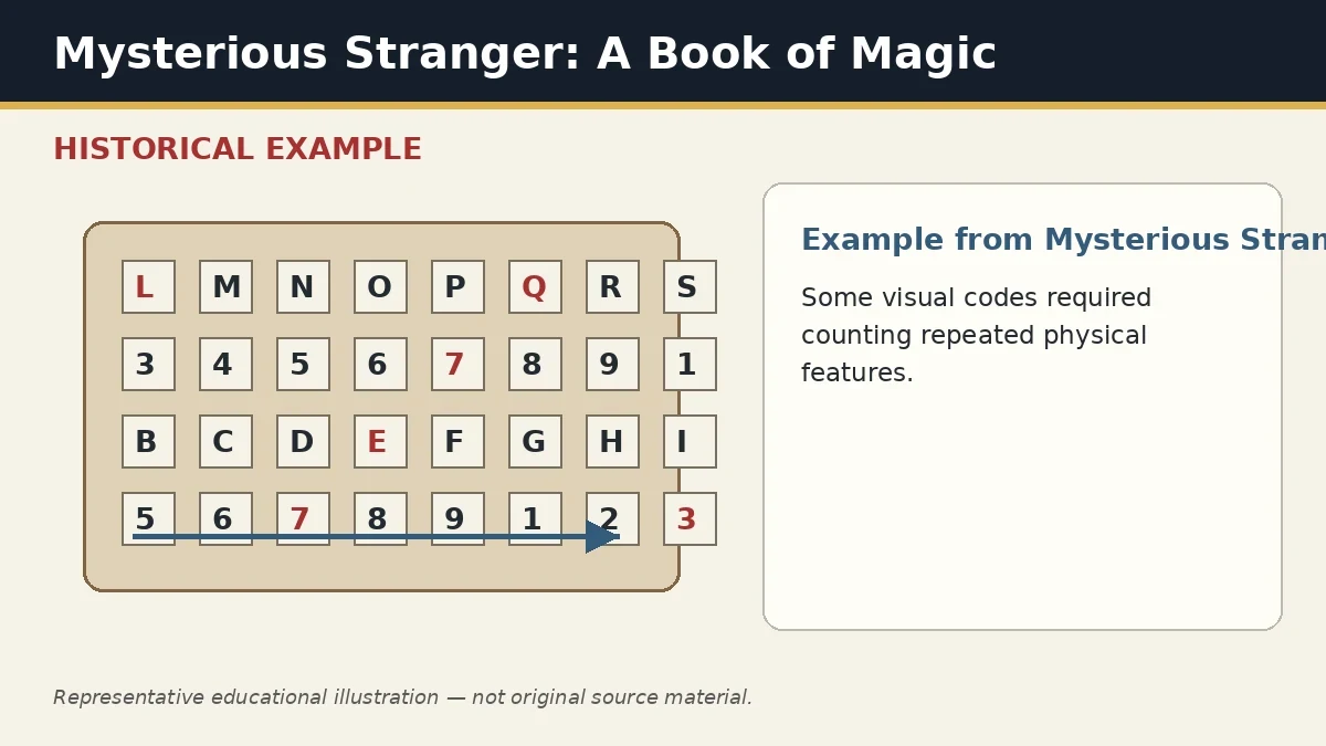 Representative example of Counting Features as used in Mysterious Stranger: A Book of Magic