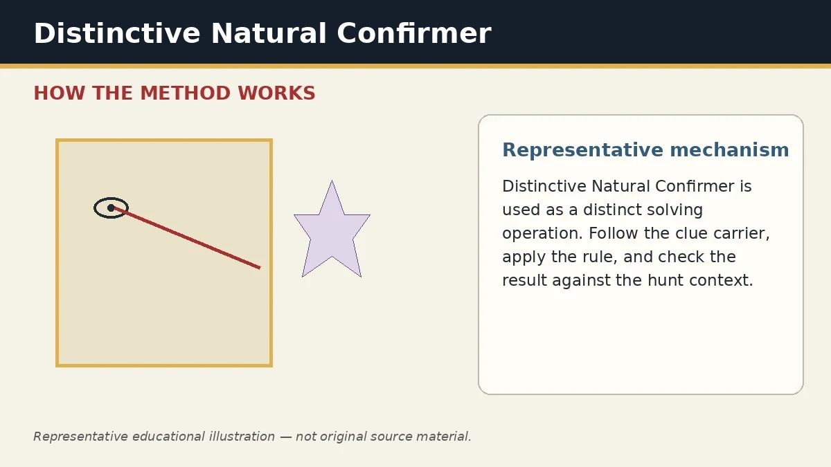Representative educational illustration of Distinctive Natural Confirmer