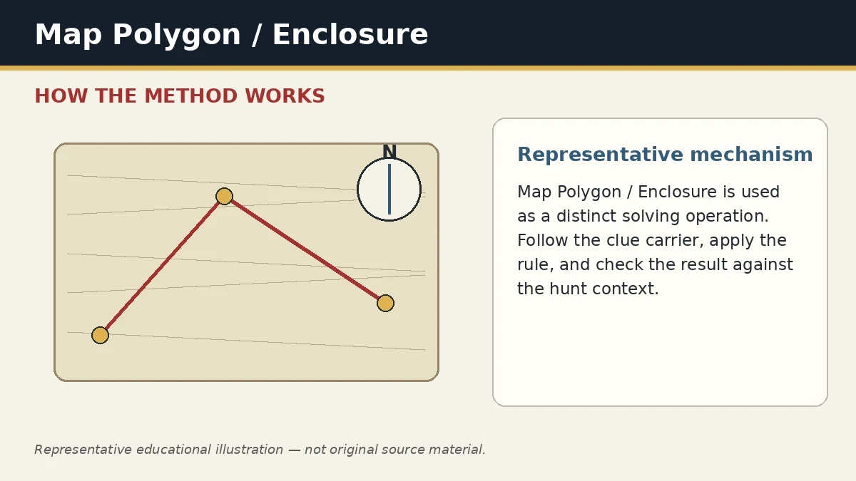 Representative educational illustration of Map Polygon / Enclosure