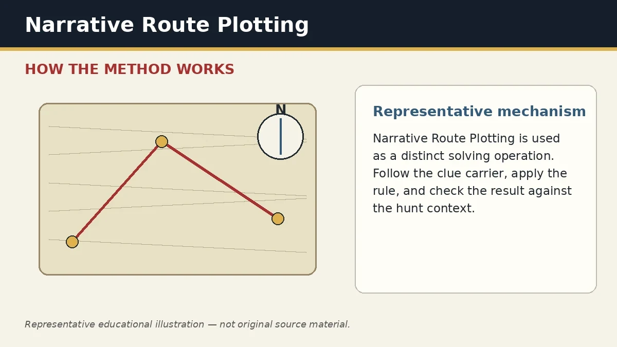 Representative educational illustration of Narrative Route Plotting