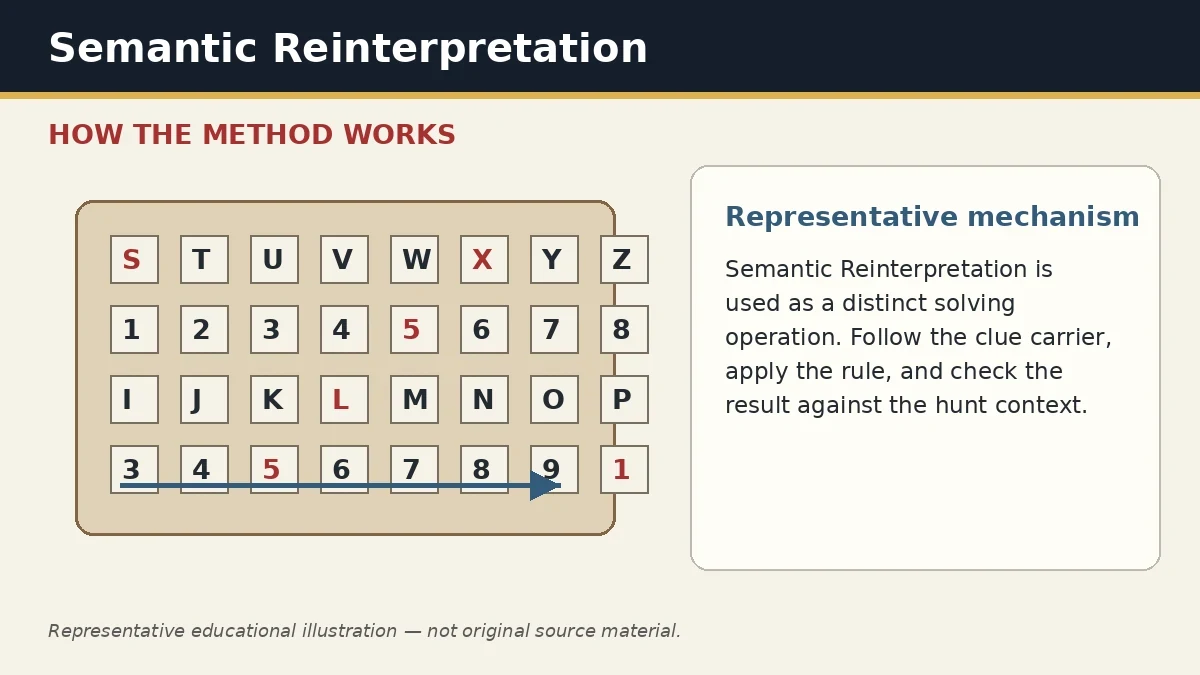 Representative educational illustration of Semantic Reinterpretation