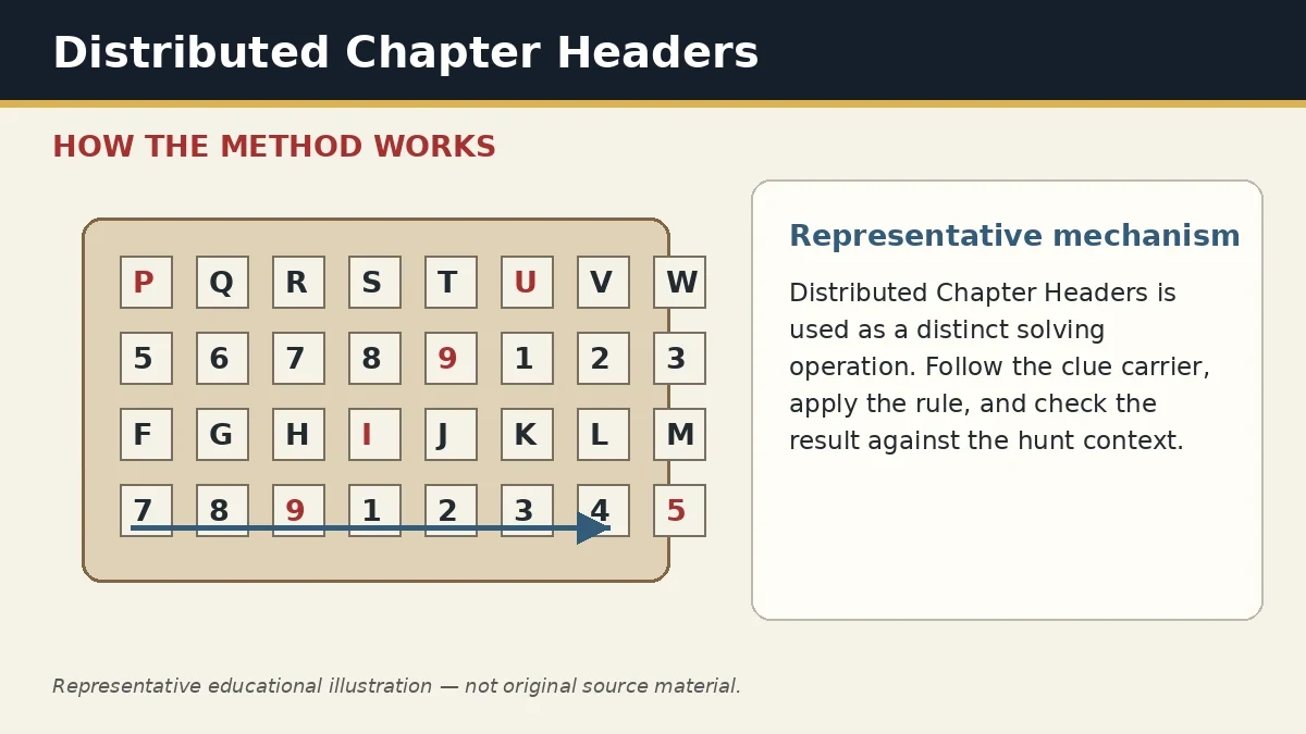 Representative educational illustration of Distributed Chapter Headers
