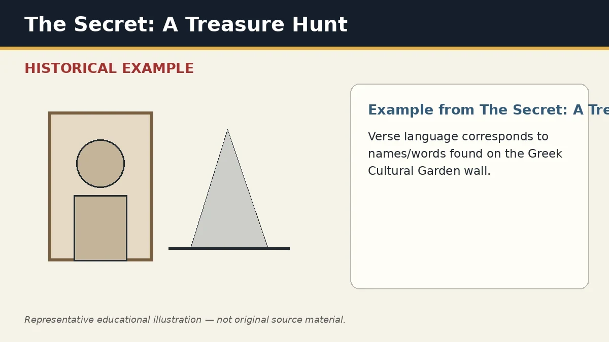 Representative example of Inscription Matching as used in The Secret: A Treasure Hunt