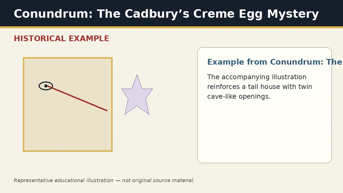Representative example of Illustration-to-Building Match as used in Conundrum: The Cadbury’s Creme Egg Mystery